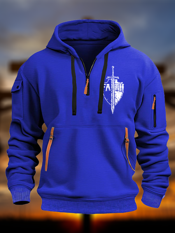 Warrior Of Faith Jesus God Christian Zipper Hoodies