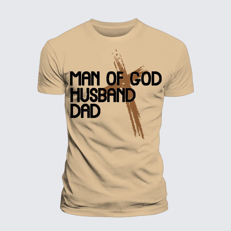 Luxe Mercerized Cotton Tee - Man Of God Husband Dad