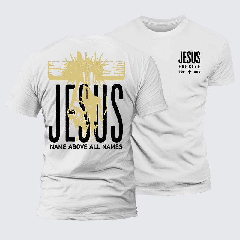 Luxe Mercerized Cotton Tee - Jesus Name Above All Names