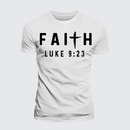 Luxe Mercerized Cotton Tee - Luke 9:23