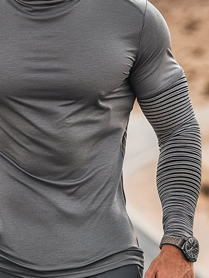 Men's Outdoor Sun Protection Breathable Cool Hooded Sun Protection Long Sleeve Top