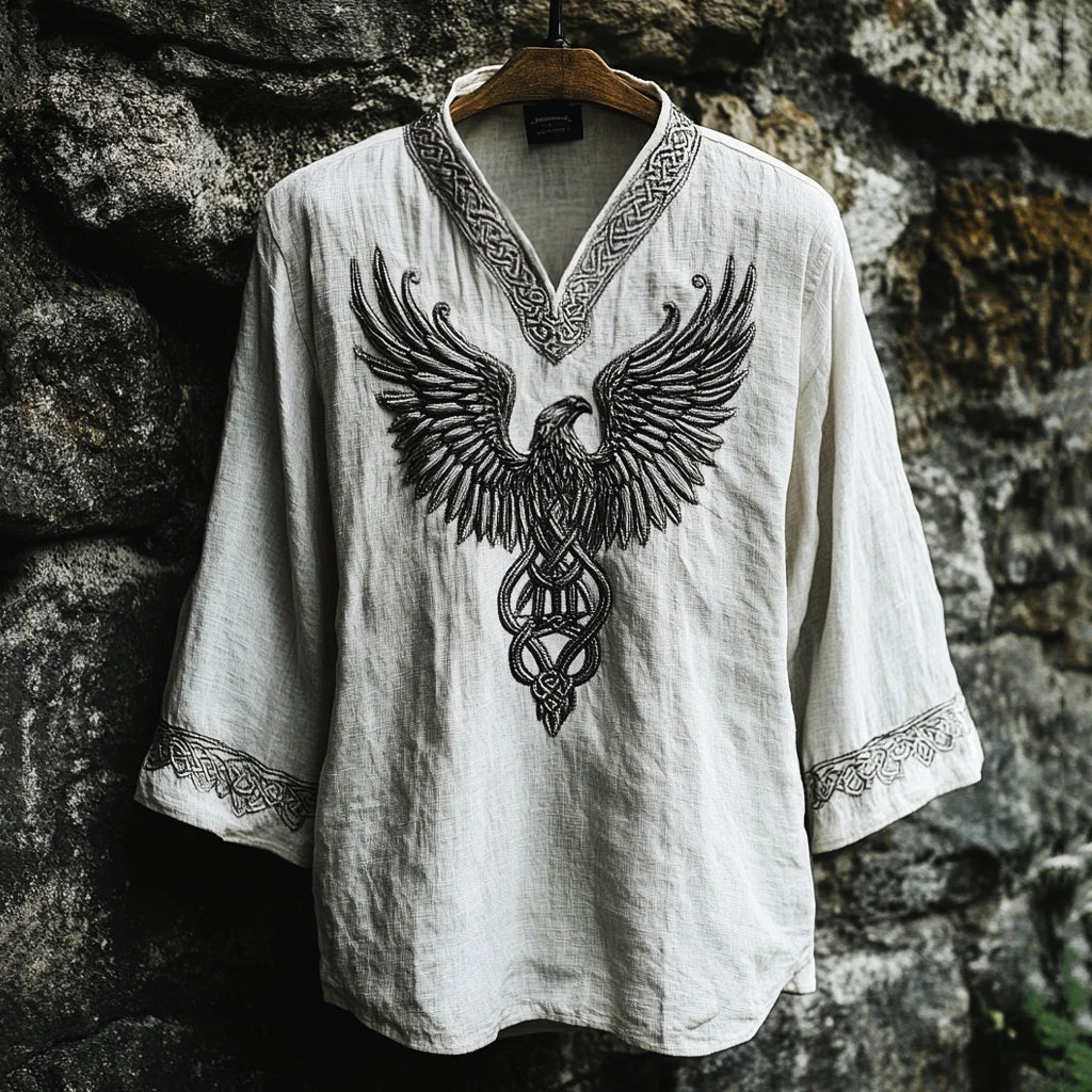 Men's Celtic Knot Eagle Totem Mythology T-shirt