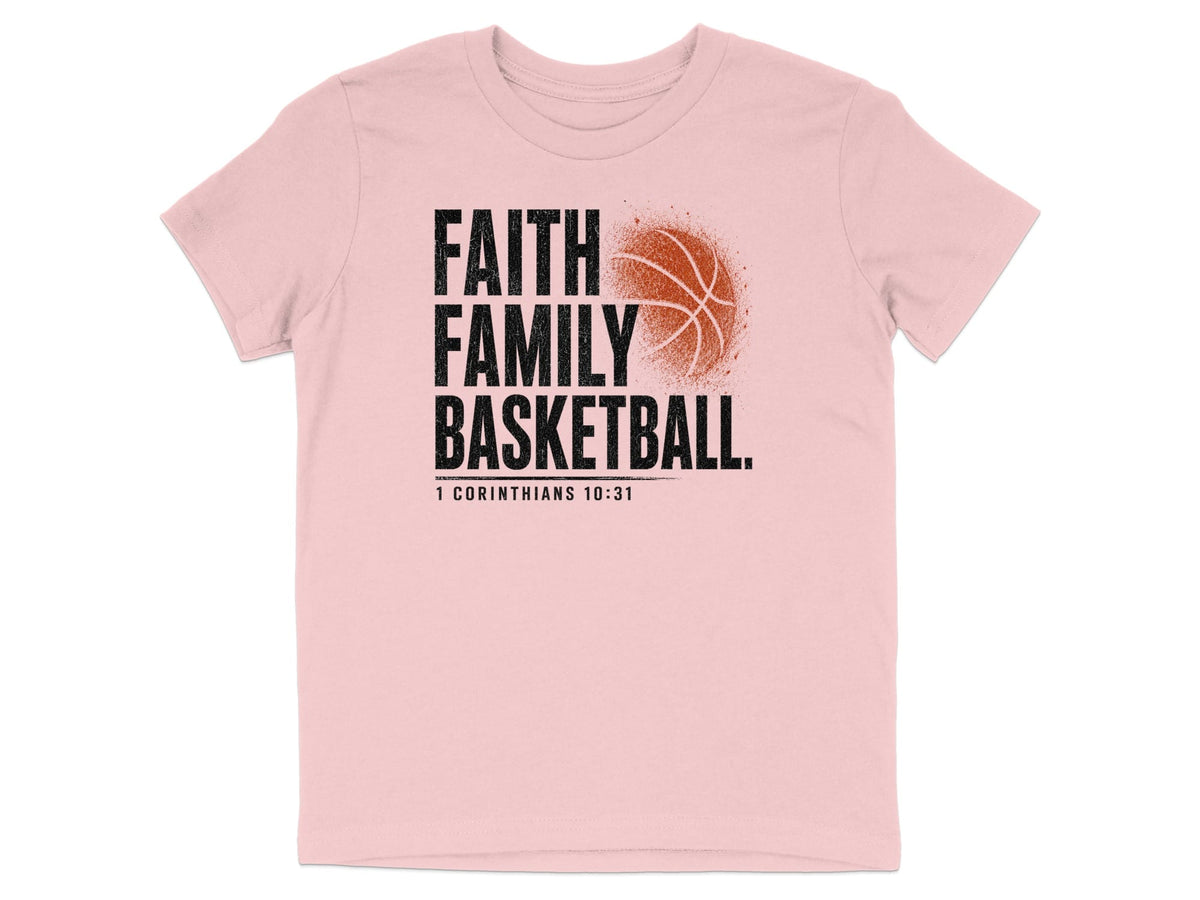 Faith Family Basketball Youth T-Shirt