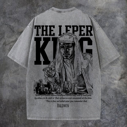 The Leper King Printed Men's Washed Tee