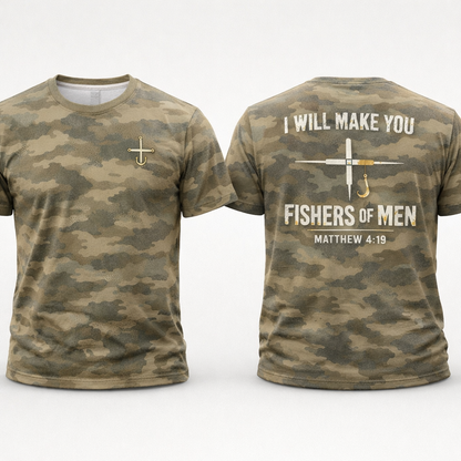I Will Make You Fishers Of Men Matthew 4:19 T-Shirt