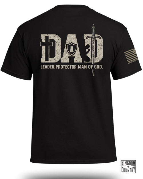 Dad-Leader Protector Man Of God T-Shirt