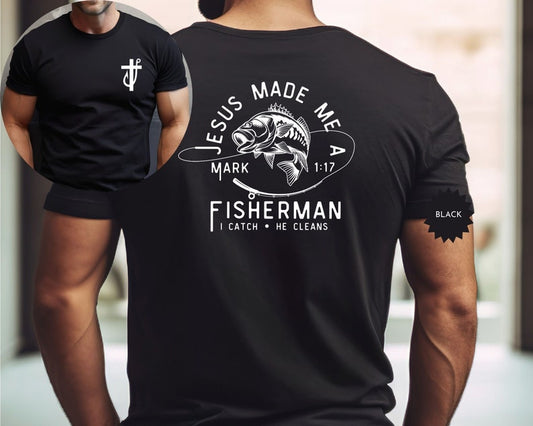 Fisher of Men Christian T-Shirt for Men |  | Christian Gift, Father's Day Present