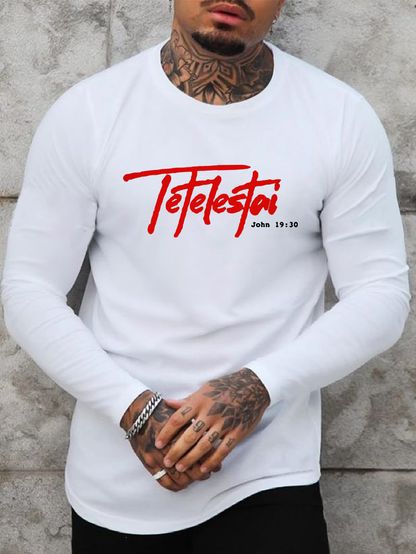 Tetelestai John 19:30 Christian Cotton Long Sleeve T-Shirt