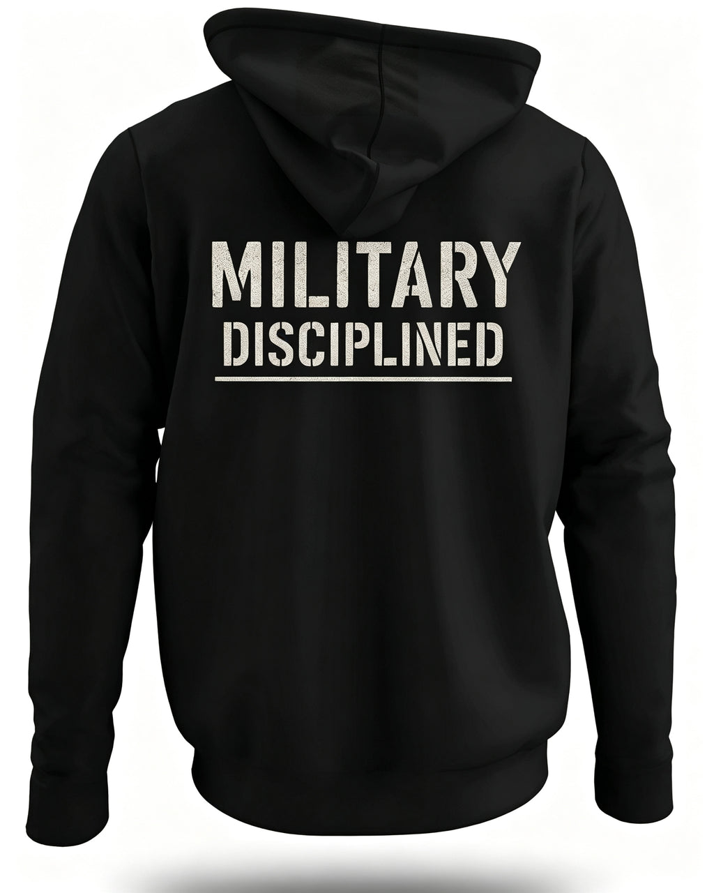 Military Disciplined Graphic Hoodie