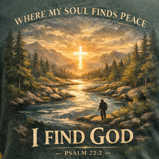 Where My Soul Finds Peace I Find God In Him T-Shirt