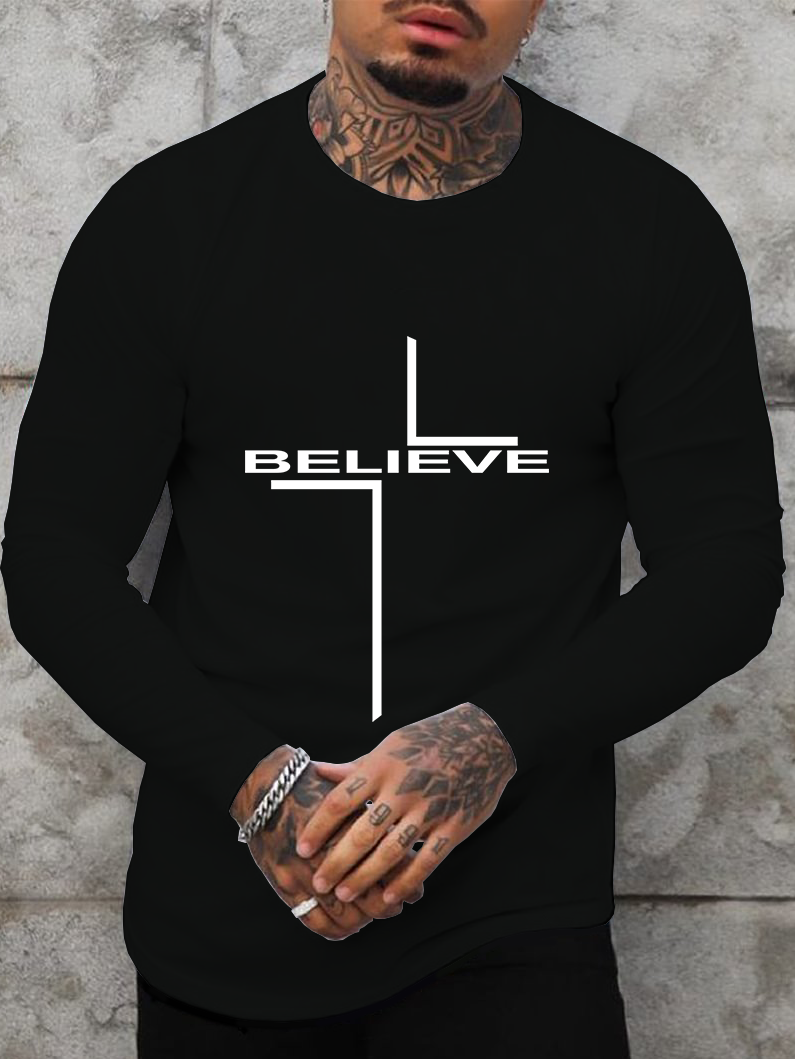Cross & Believe  Long Sleeve T-Shirt