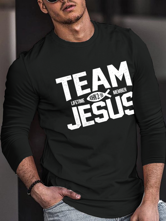 Team Jesus Lifetime Member Long Sleeve T-Shirt