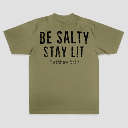 Be Salty Stay Lit Printed Men's T-shirt