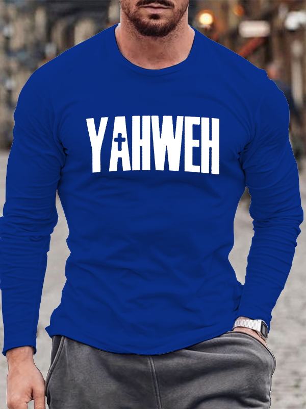 YAHWEH Christian Cotton Long Sleeve T-Shirt