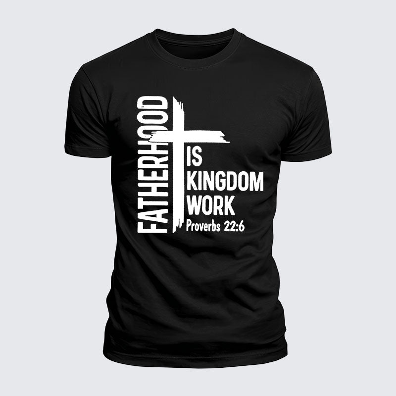 Luxe Mercerized Cotton Tee -  Fatherhood is Kingdom Work