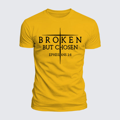 Luxe Mercerized Cotton Tee - Broken But Chosen