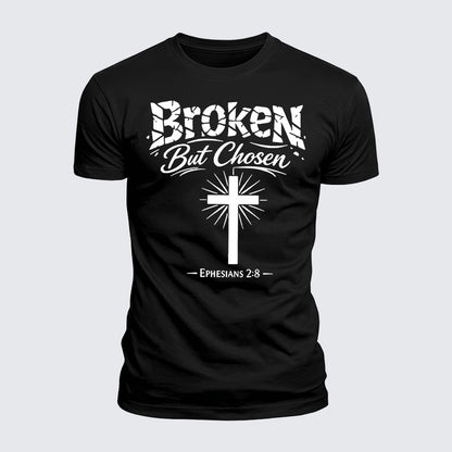 Luxe Mercerized Cotton Tee - Broken But Chosen