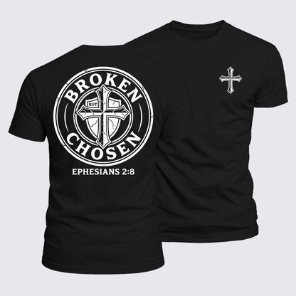 Luxe Mercerized Cotton Tee - Broken But Chosen