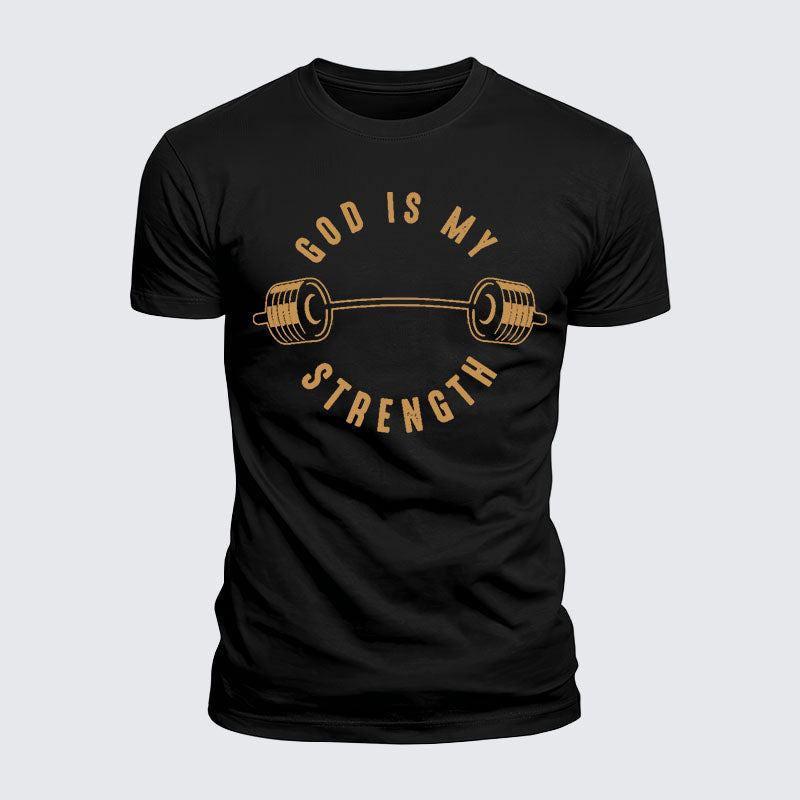 Luxe Mercerized Cotton Tee - God Is My Strength