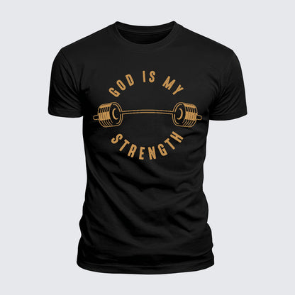 Luxe Mercerized Cotton Tee - God Is My Strength