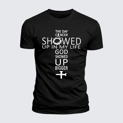 Luxe Mercerized Cotton Tee - The Devil Saw Me Until I Said Amen
