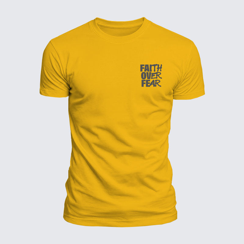 Luxe Mercerized Cotton Tee - Faith Over Fear
