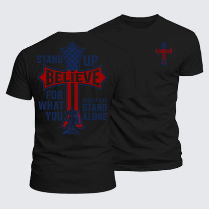 Luxe Mercerized Cotton Tee - Stand Up For What You Believe