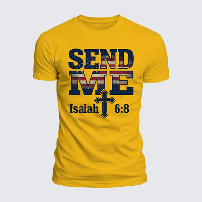 Luxe Mercerized Cotton Tee - Isaiah 6:8 - SEND ME