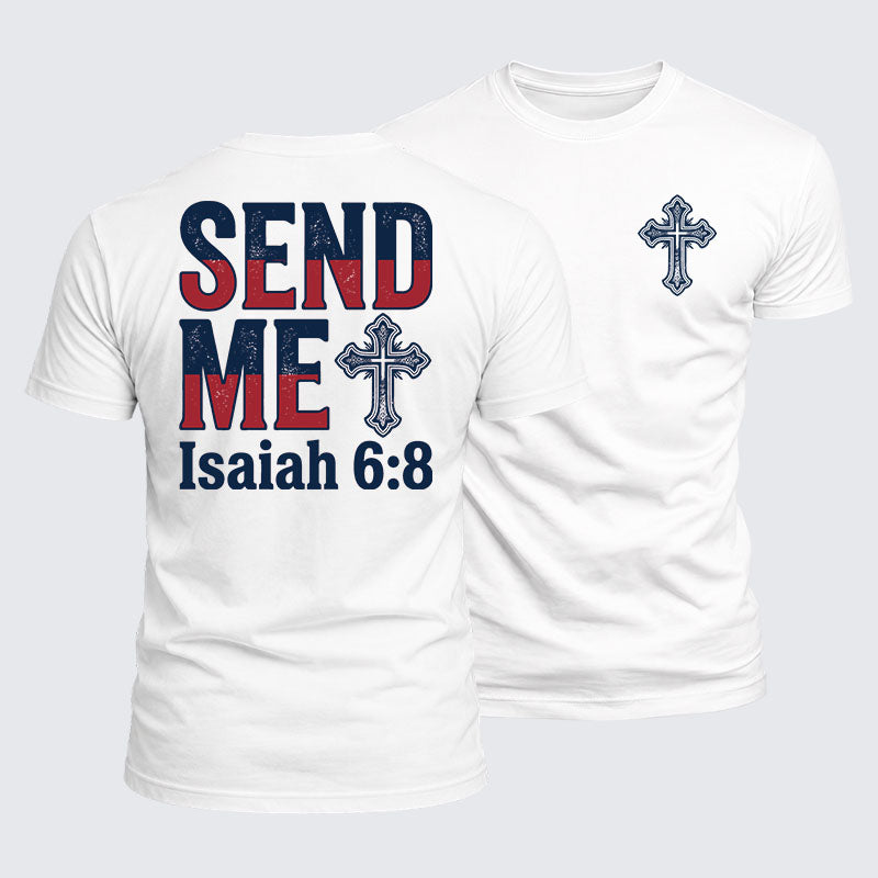 Luxe Mercerized Cotton Tee - Isaiah 6:8 - SEND ME