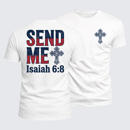 Luxe Mercerized Cotton Tee - Isaiah 6:8 - SEND ME