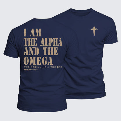 Luxe Mercerized Cotton Tee - I Am the Alpha and the Omega