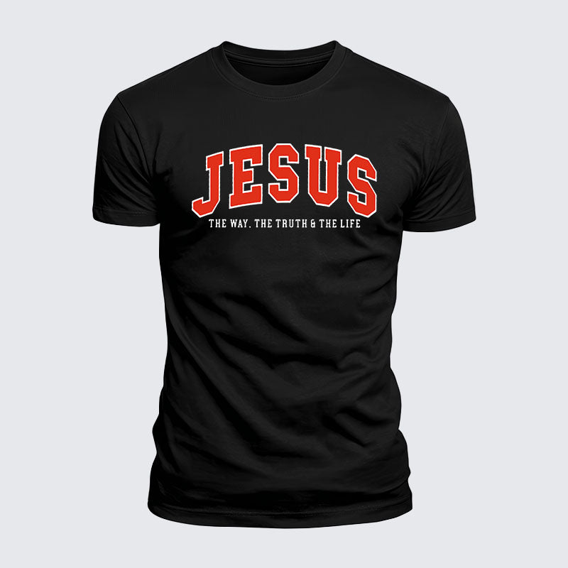 Luxe Mercerized Cotton Tee - Jesus The Way The Truth And The Life