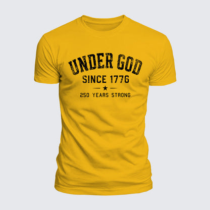 Luxe Mercerized Cotton Tee - Under God Since 1776 - 250 Years Strong