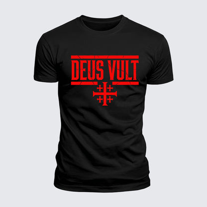 Luxe Mercerized Cotton Tee - Deus Vult