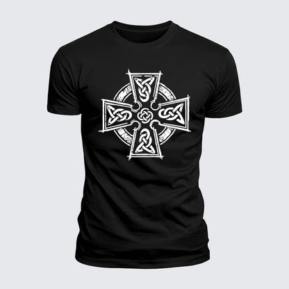 Luxe Mercerized Cotton Tee - Celtic Cross