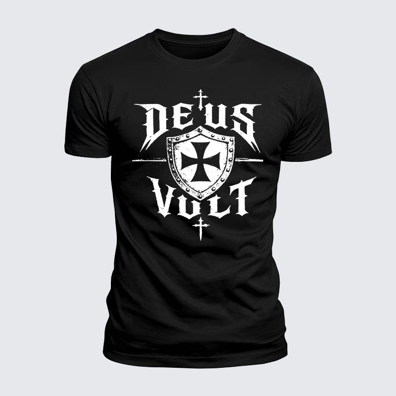 Luxe Mercerized Cotton Tee - Deus Vult