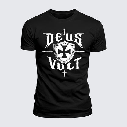 Luxe Mercerized Cotton Tee - Deus Vult