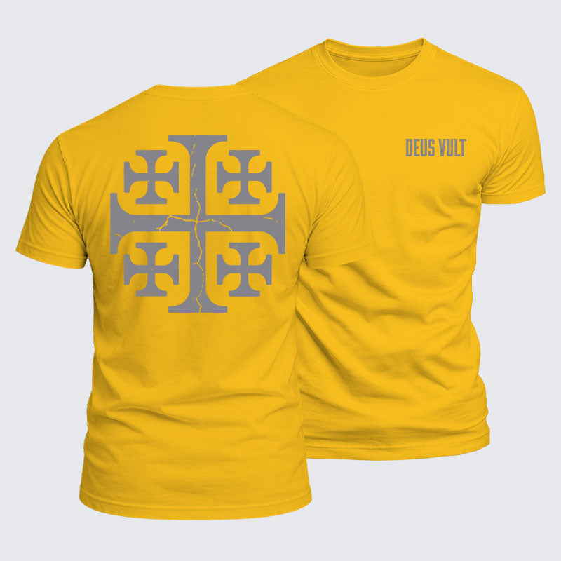 Luxe Mercerized Cotton Tee - Deus Vult
