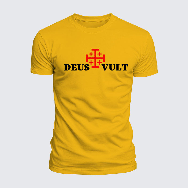 Luxe Mercerized Cotton Tee - Deus Vult
