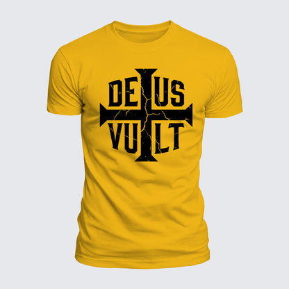 Luxe Mercerized Cotton Tee - Deus Vult