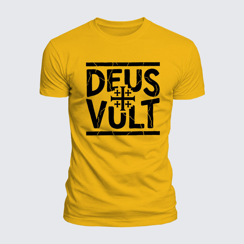 Luxe Mercerized Cotton Tee - Deus Vult
