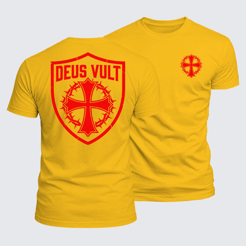 Luxe Mercerized Cotton Tee - Deus Vult