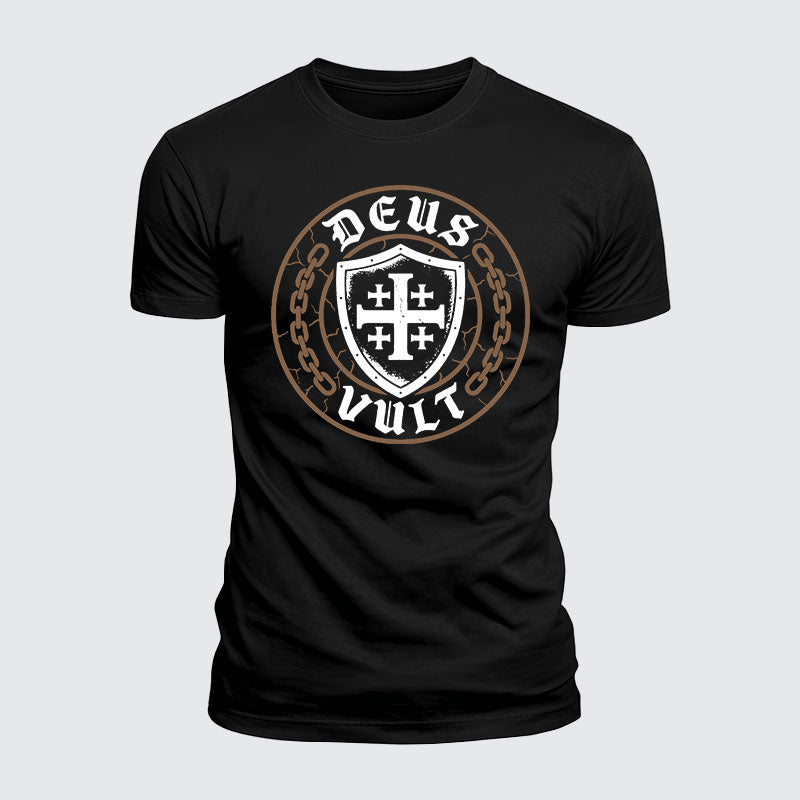 Luxe Mercerized Cotton Tee - Deus Vult