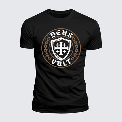Luxe Mercerized Cotton Tee - Deus Vult