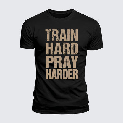 Luxe Mercerized Cotton Tee - Train Hard Pray Harder