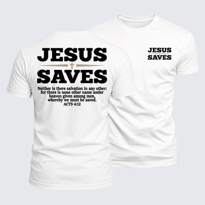 Luxe Mercerized Cotton Tee - Jesus Saves