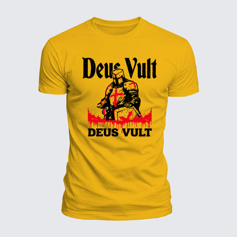Luxe Mercerized Cotton Tee - Deus Vult