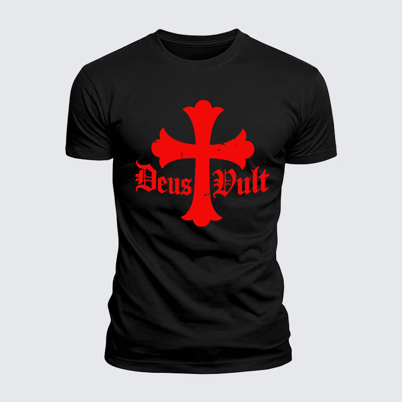 Luxe Mercerized Cotton Tee - Deus Vult