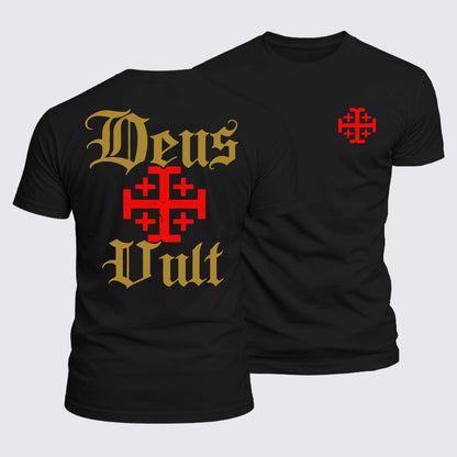 Luxe Mercerized Cotton Tee - Deus Vult