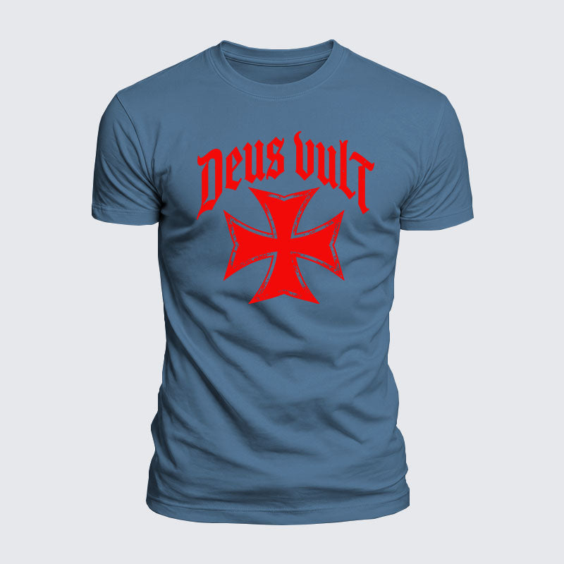 Luxe Mercerized Cotton Tee - Deus Vult